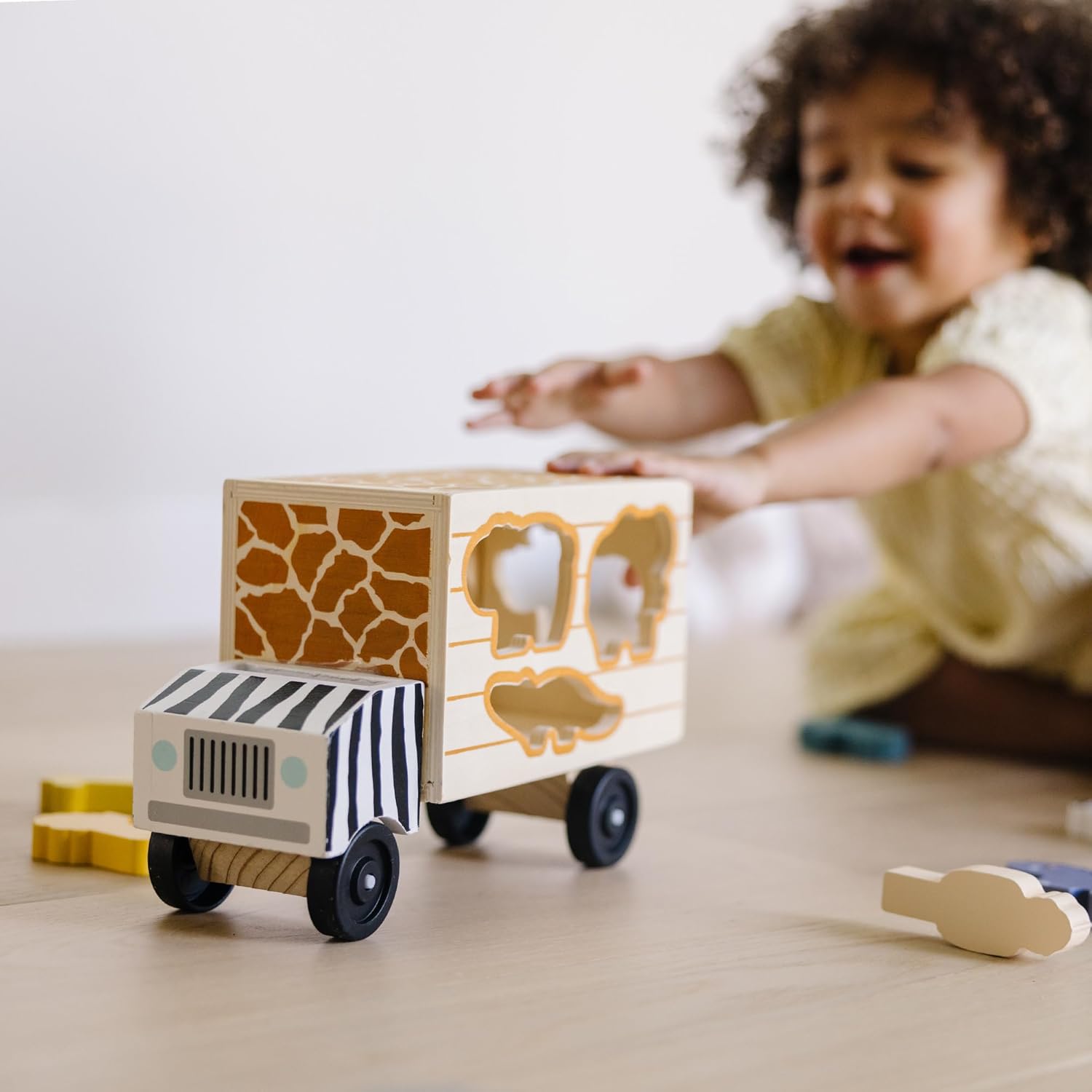 Thumbnail 1 de Melissa & Doug Nesting & Sorting Barns & Animals – Holzspielzeug für Entwicklung ab 2 Jahren