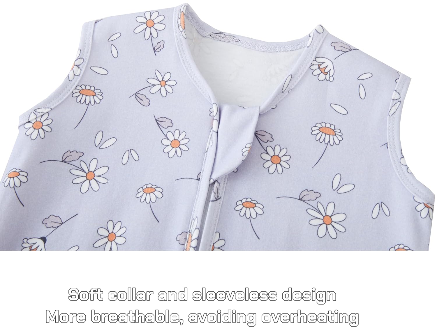 Detalle de Chilsuessy Baby Schlafsack 1,5 TOG im 2er-Pack aus 100% Baumwolle (Ganzjahres-/Übergangssack) – 78 cm, 6–12 Monate