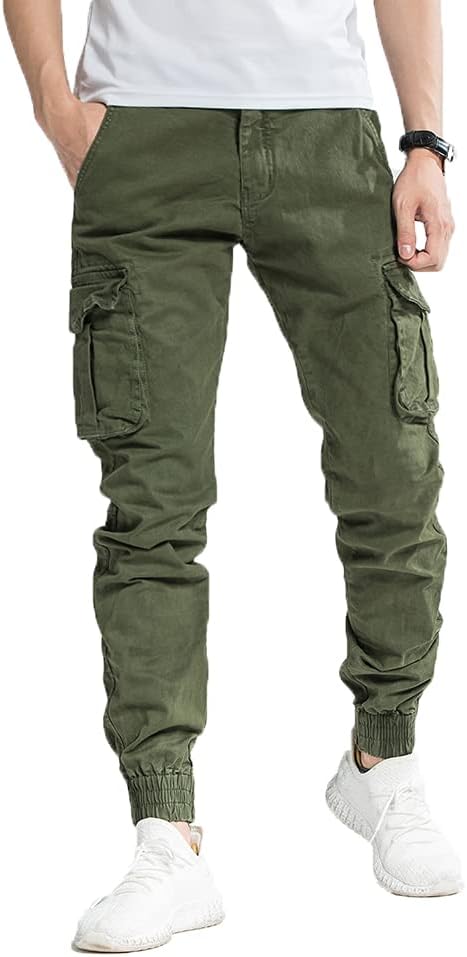 Detalle de TONY BACKER G6551 Pantaloni cargo uomo casual