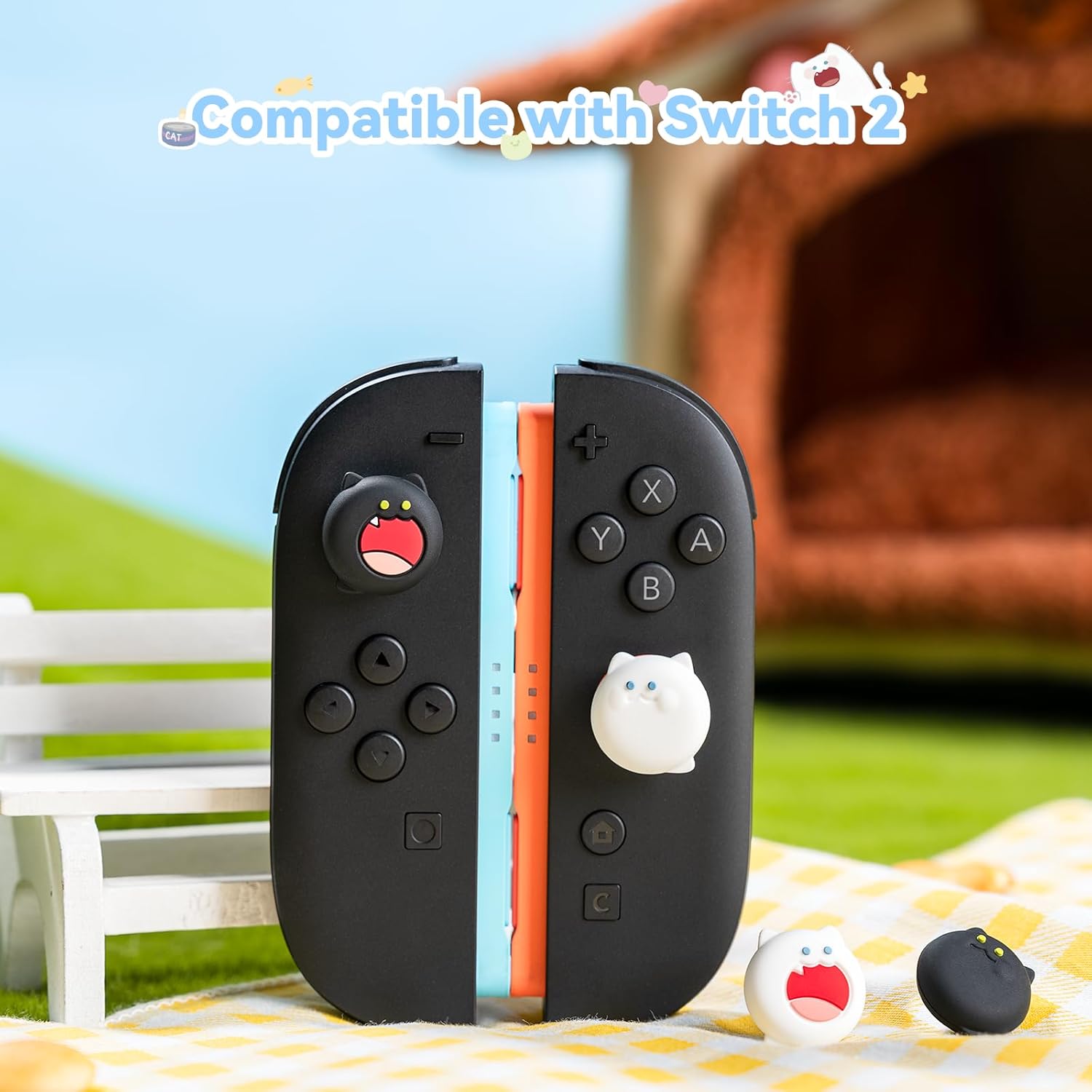 Thumbnail 1 de GeekShare Switch 2 thumb grips 4PCS