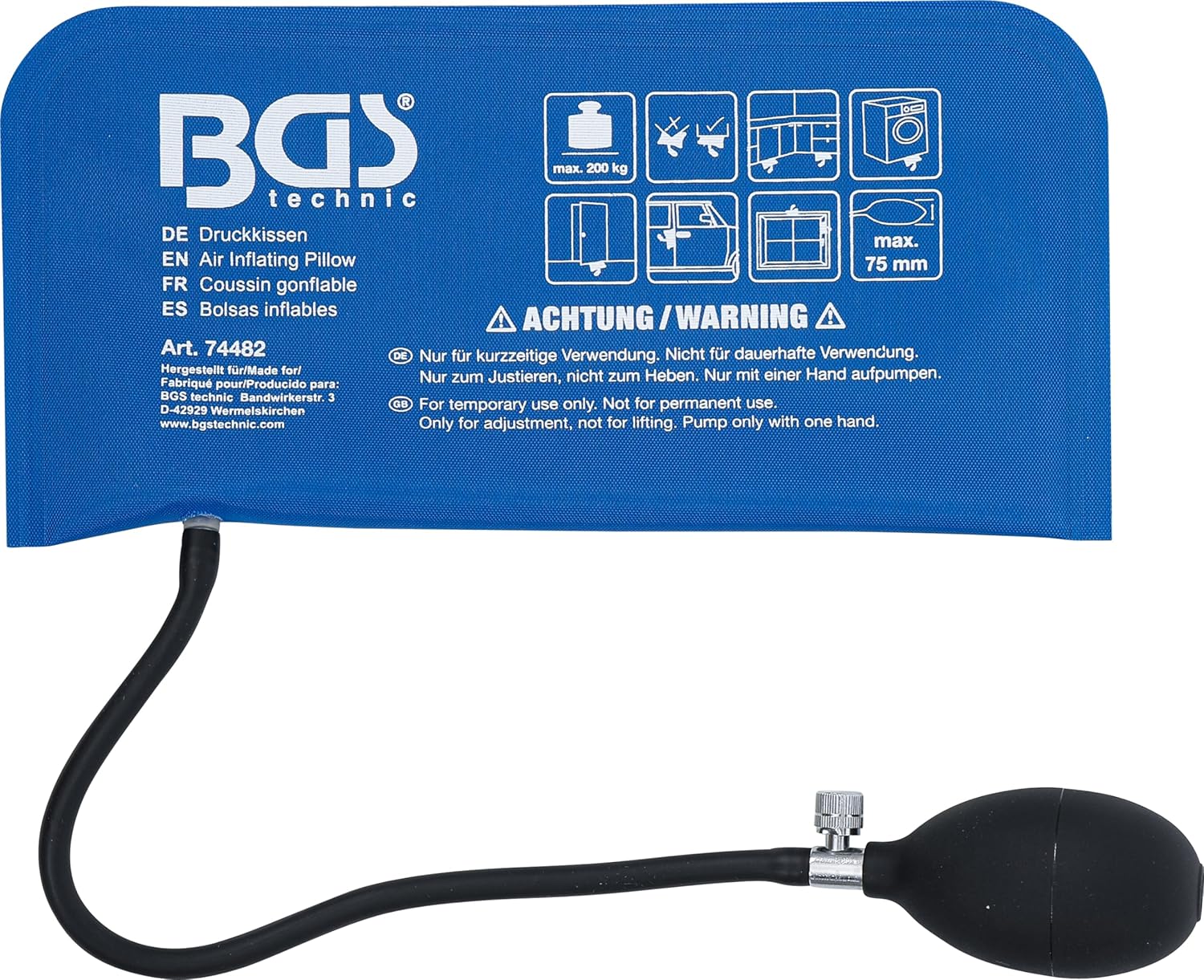 Thumbnail 4 de BGS 74482 Coussin gonflable carré 165 x 150 mm 🛠️