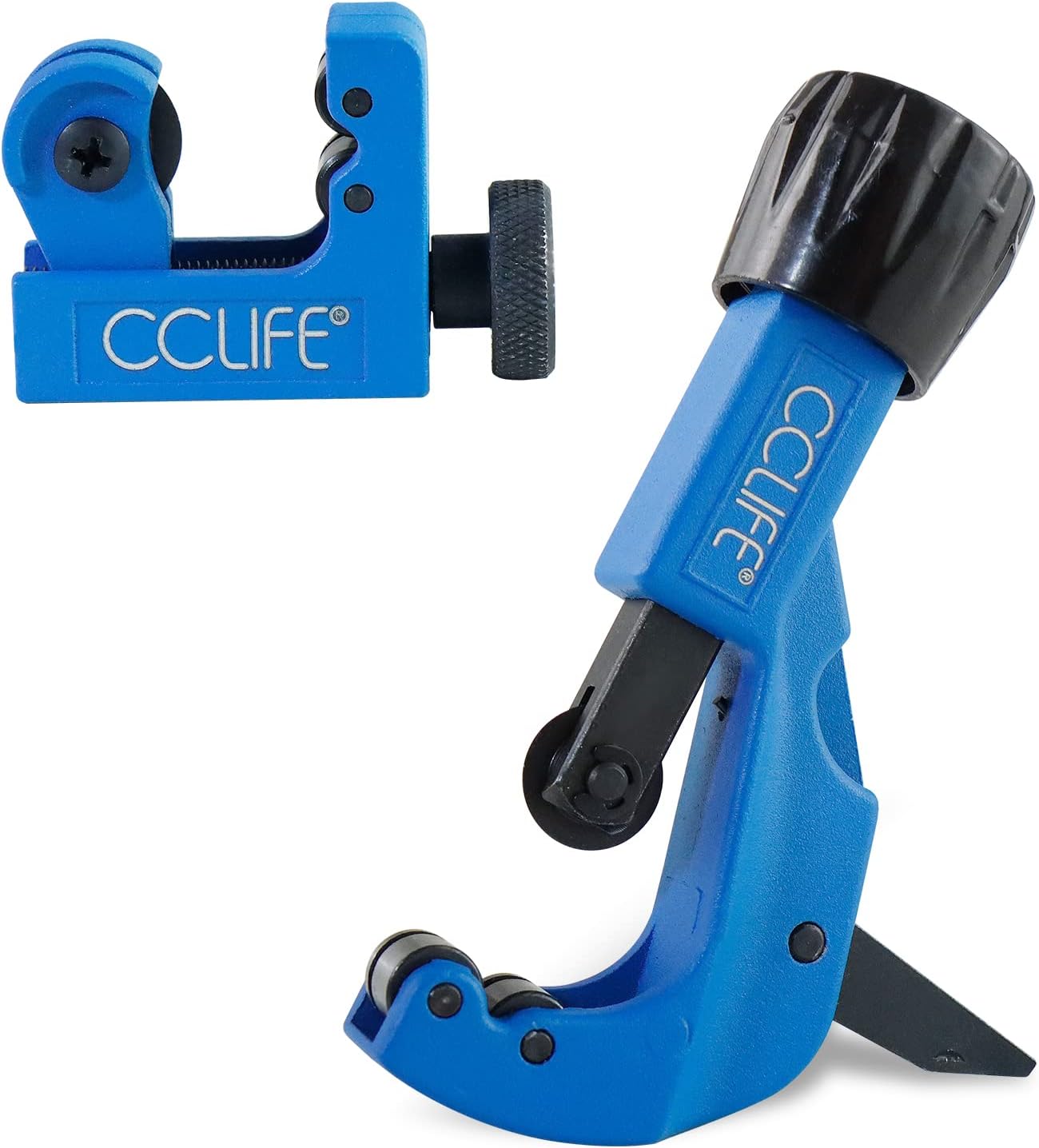 Detalle de CCLIFE Tagliatubi in PVC 42/64 mm – Tagliatubi Portatile con cricchetto