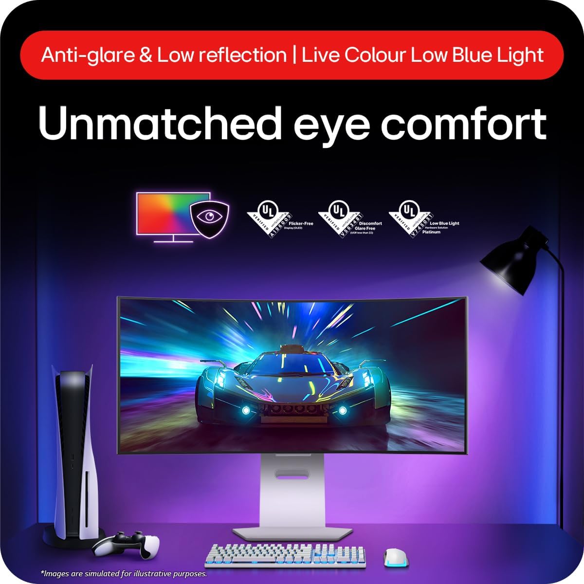 Detalle 2 de LG Ultragear Curved OLED Gaming Monitor 34GS95QE