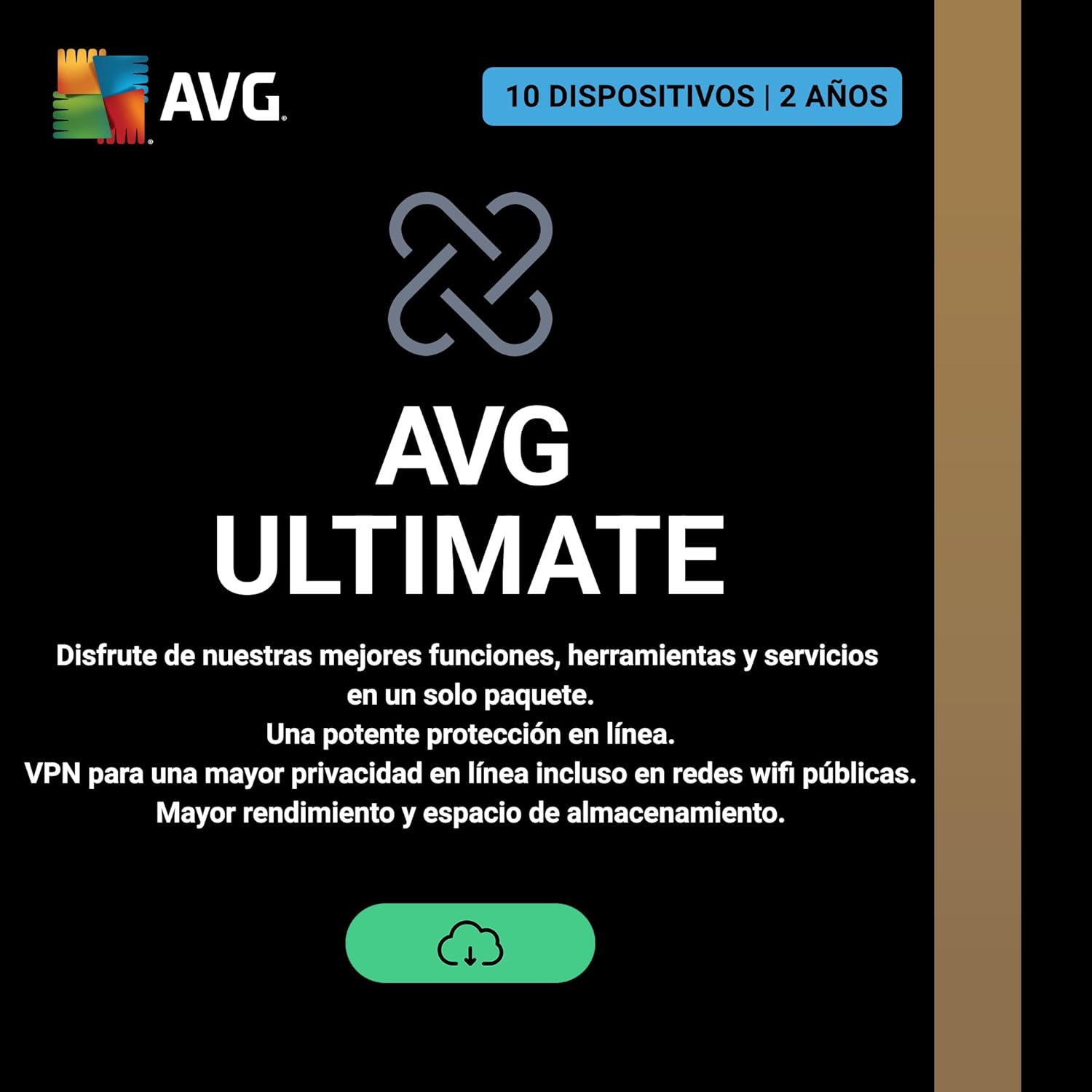 Detalle de AVG Ultimate 2026 10 dispositivos 2 años 🛡