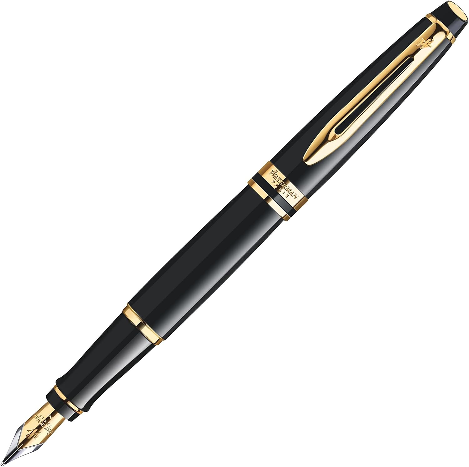 Detalle de WATERMAN エキスパート エッセンシャル ブラックGT S2243112 万年筆 F細字・金仕上げ