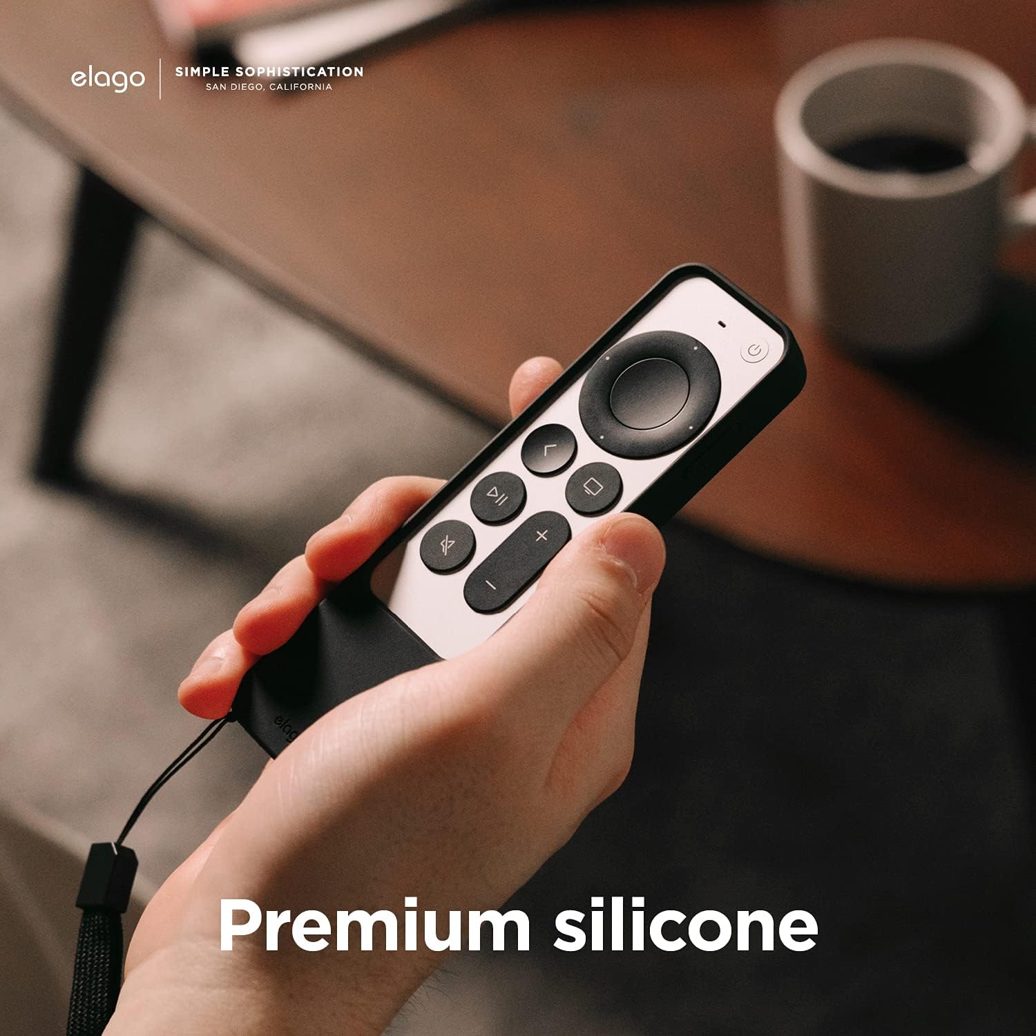 Thumbnail 3 de elago R4 Étui rétro en silicone pour Apple TV 4K Siri Remote 3e (2022) & 2e (2021) – noir