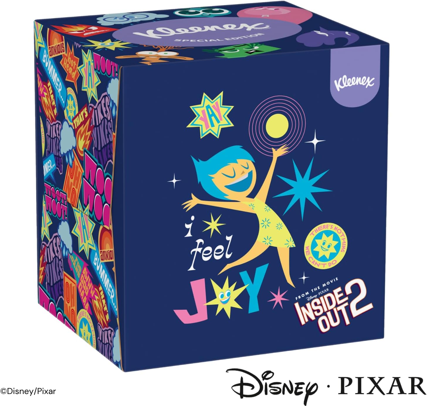 Detalle de KLEENEX Mouchoirs boîte cubique Disney – 12 boîtes, 48 mouchoirs chacun