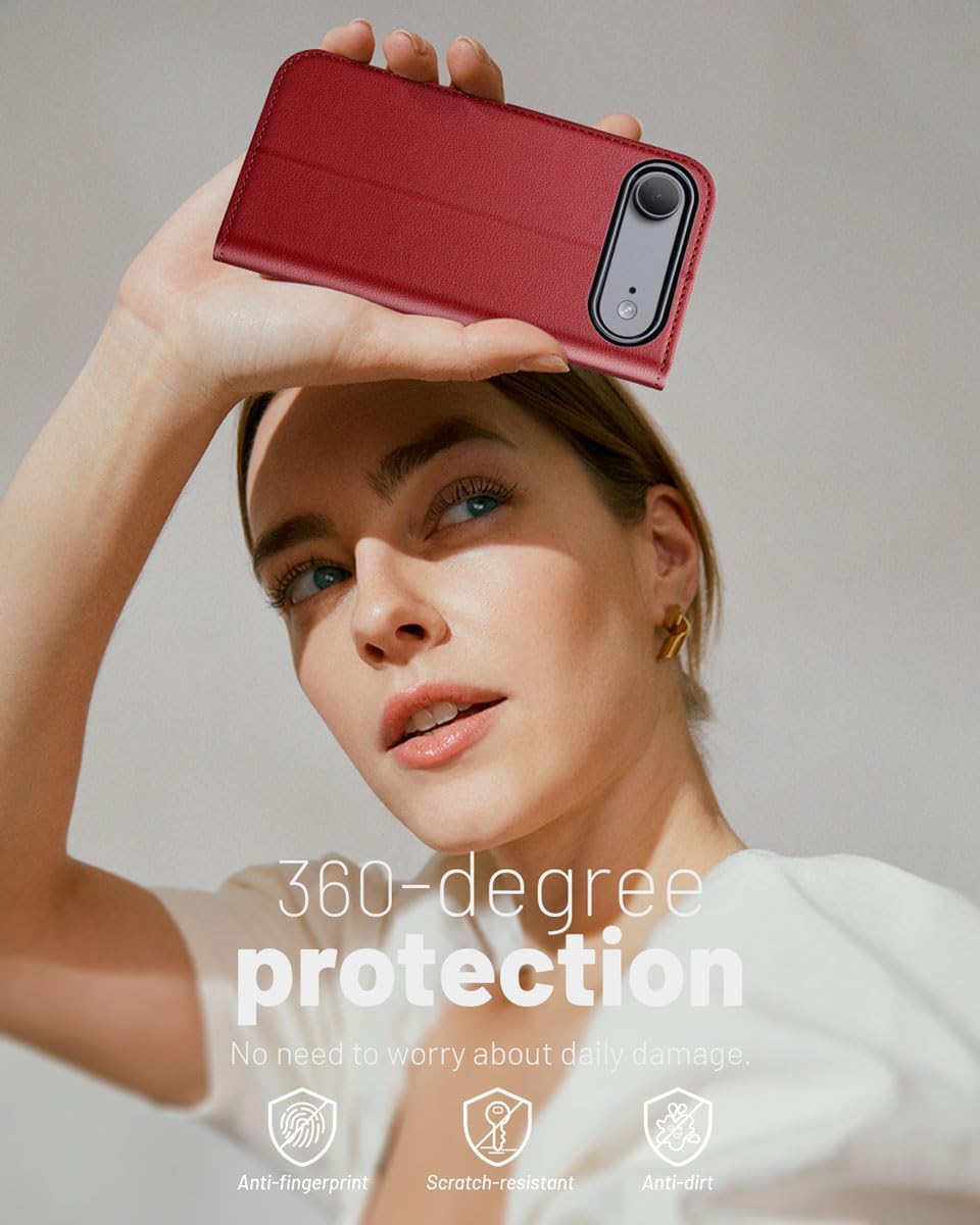 Thumbnail 6 de OCASE Lederhülle für iPhone Air 5G – Kartenfach, RFID-Schutz, Standfunktion