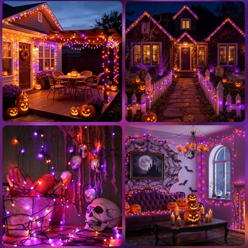 Detalle de Luci Halloween a Batteria 5M 50 LED IP44 Buudala con Portabatterie: versatilità e atmosfera sicura