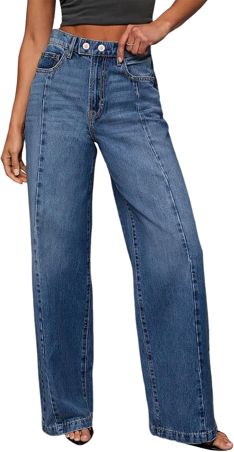 Detalle de Sidefeel Wide Leg High Waist Jeans 1 Pair