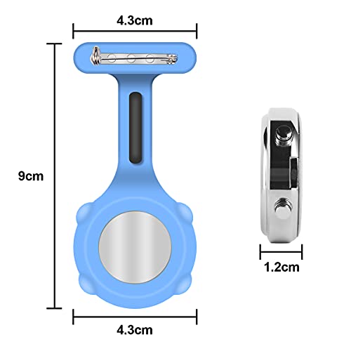 Thumbnail 1 de Vicloon Montre Infirmière Broche Montre Infirmière en Silicone avec Clip