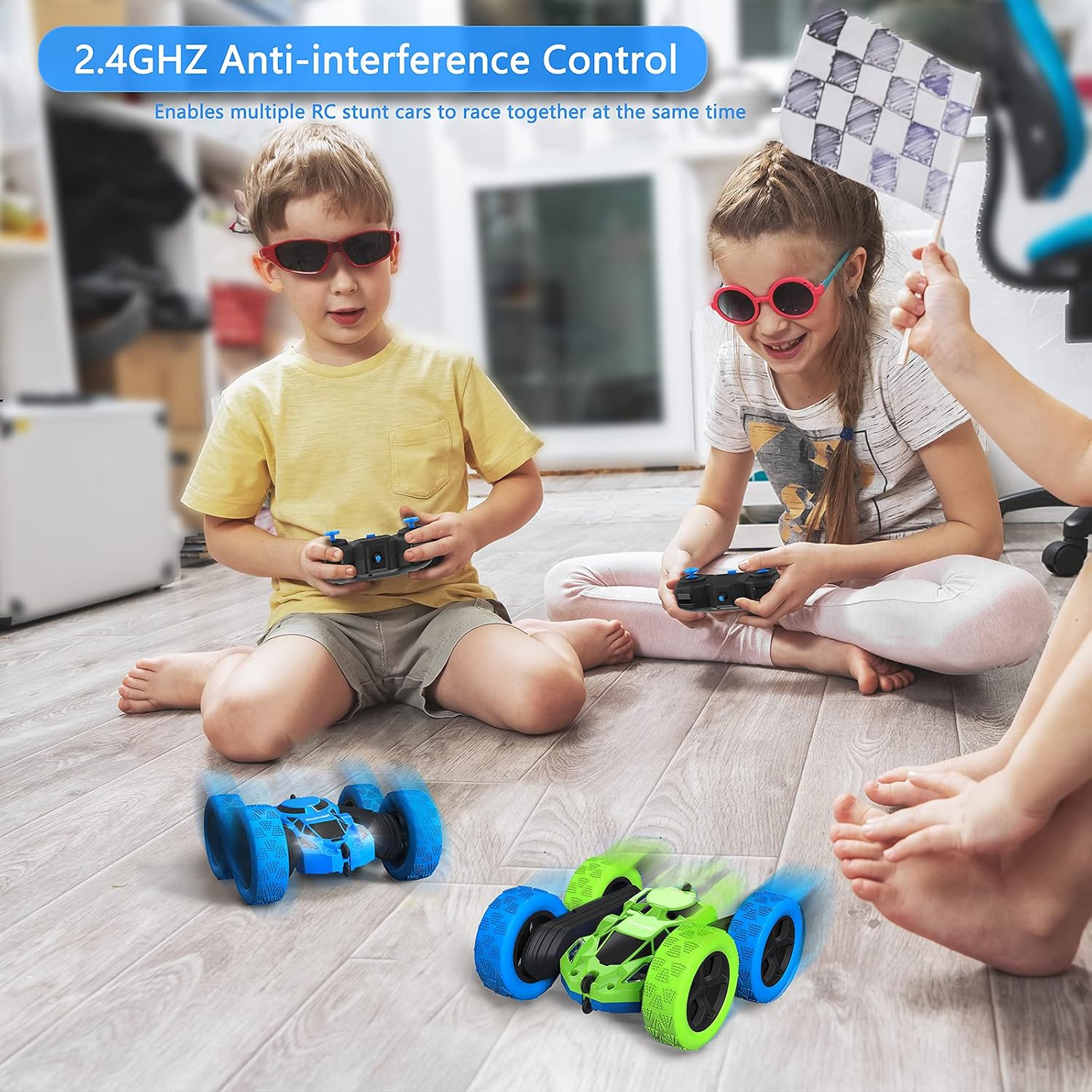 Thumbnail 4 de Hamdol Remote Control Car 4WD RC toy with 360° spins