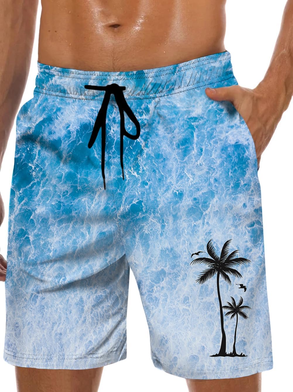 Thumbnail 6 de werfami Badehose Herren Lang – knielange Badeshorts mit Innenhose, schnelltrocknend und UV-Schutz