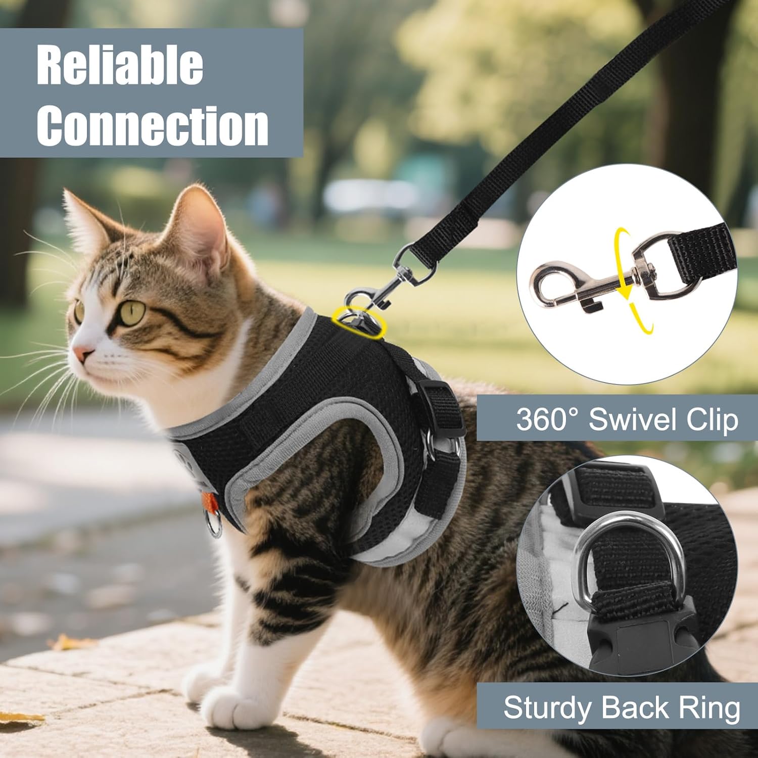 Thumbnail 6 de Pettorina Gatto Allungabile S con Guinzaglio 🐾