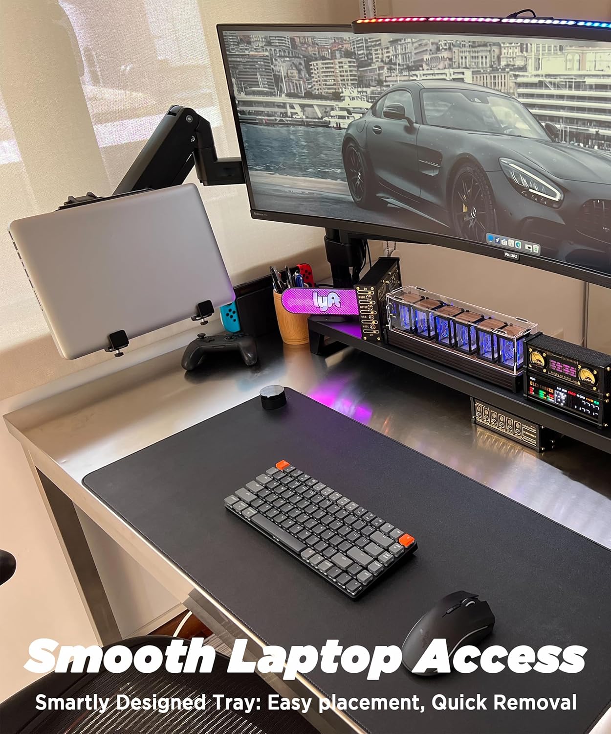 Thumbnail 4 de ULTRARM MAAC-L : plateau ventilé pour ordinateur portable compatible VESA 75/100 (acier) jusqu’à 13 kg