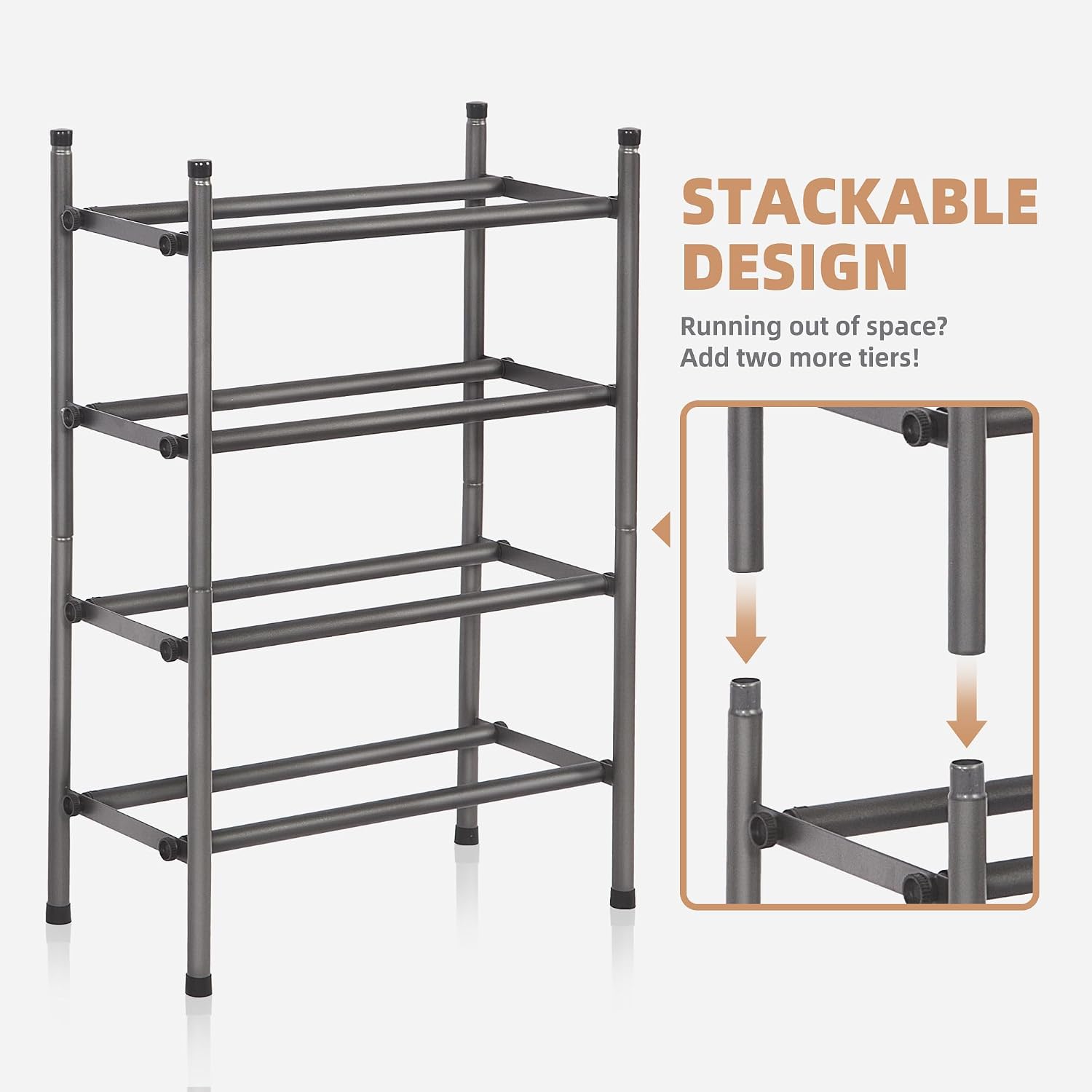 Thumbnail 3 de Storage Maniac 8-Pair Shoe Rack 🚪