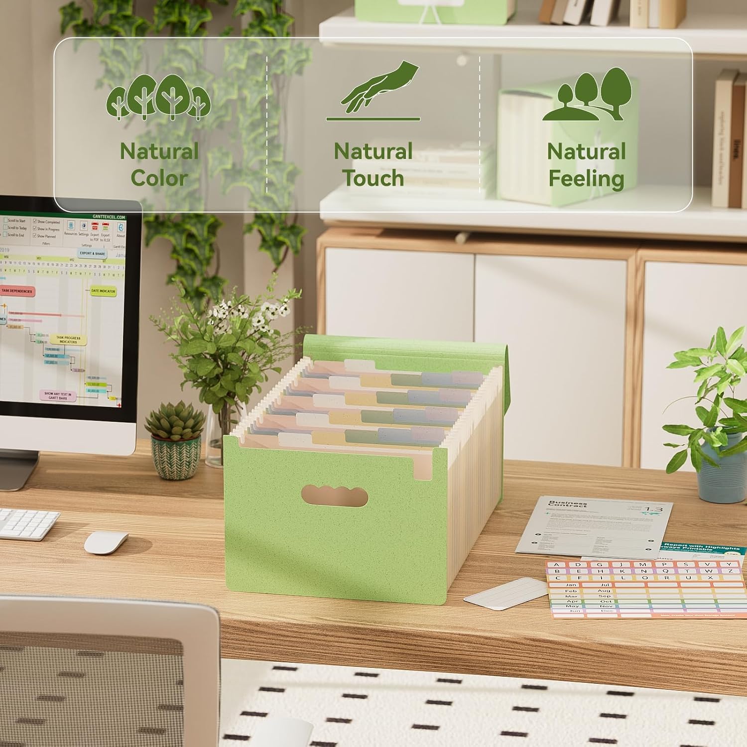 Detalle 2 de EcoStash Accordion File Organiser 26 pockets