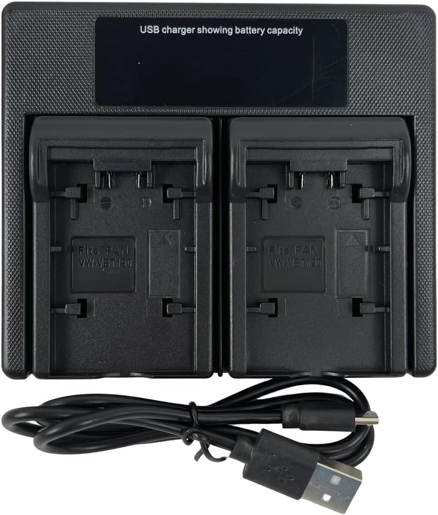 Detalle de USB LED Dual Battery Charger for VW-VBK180/360 and VBT Series