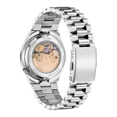 Detalle 1 de Citizen NJ0151-88X Acero Verde: reloj automático con acabado sobrio para uso diario