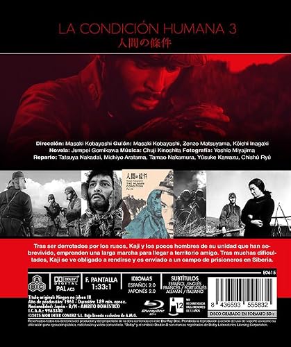 Detalle 2 de La condición humana III: La plegaria del soldado (BdR) en Blu-ray — Mon Inter, 1961 en blanco y negro