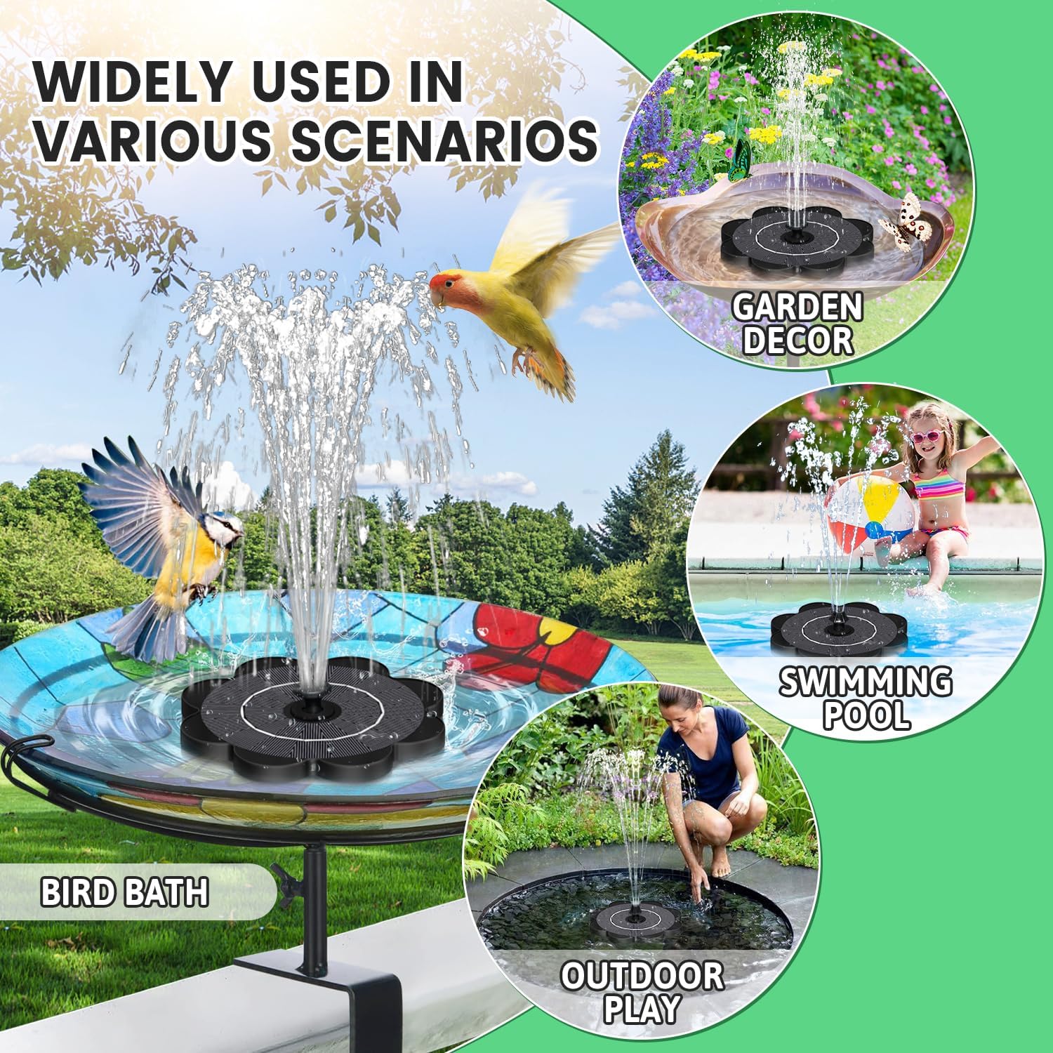 Thumbnail 5 de SZMP Solar Water Fountain 3.5W