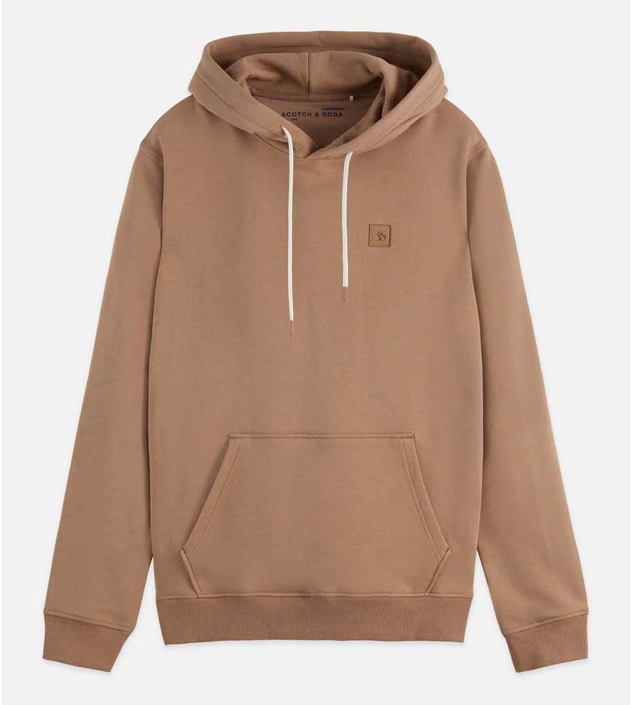 Detalle 2 de Scotch & Soda Men's Essential Badge Logo Hooded Sweatshirt