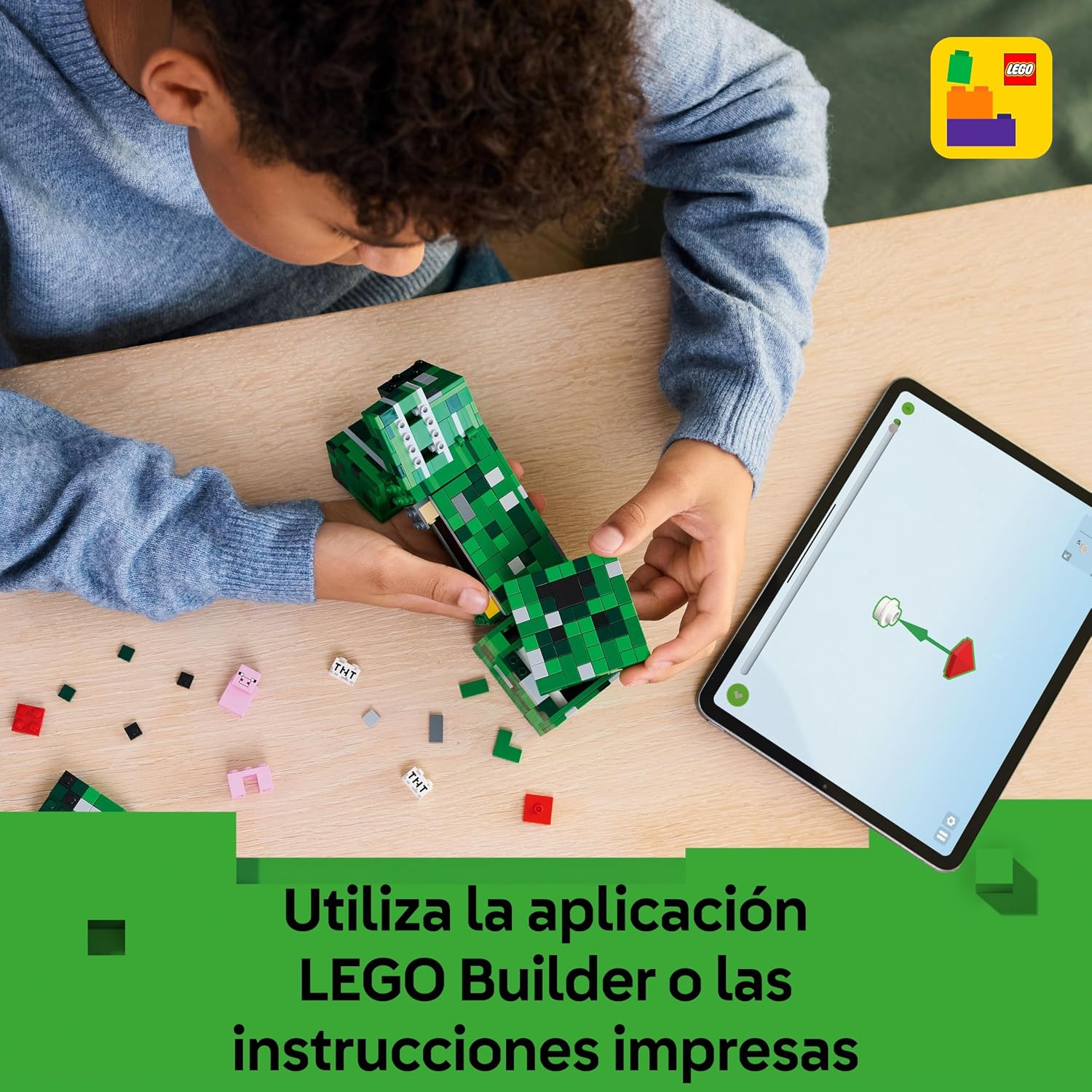 Thumbnail 6 de LEGO Minecraft El Creeper 21276: figura articulada para jugar y decorar