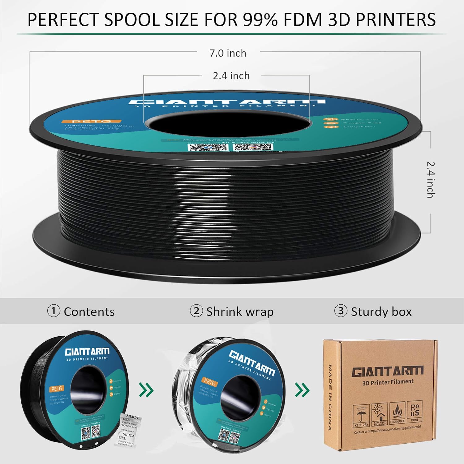 Thumbnail 5 de GIANTARM PETG Filamento 1,75 mm 1 kg