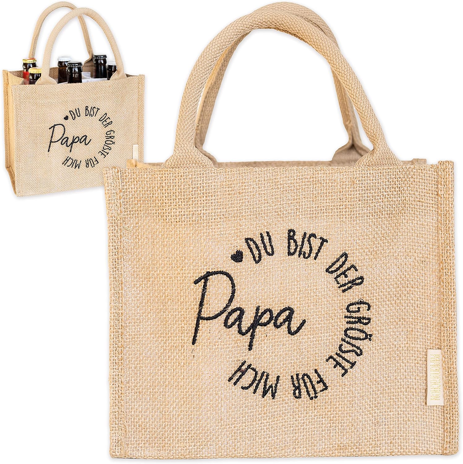 Thumbnail 6 de Papierdrachen Rundes Holzhängeschild mit Gravur Papa – 22x22x0,8 cm