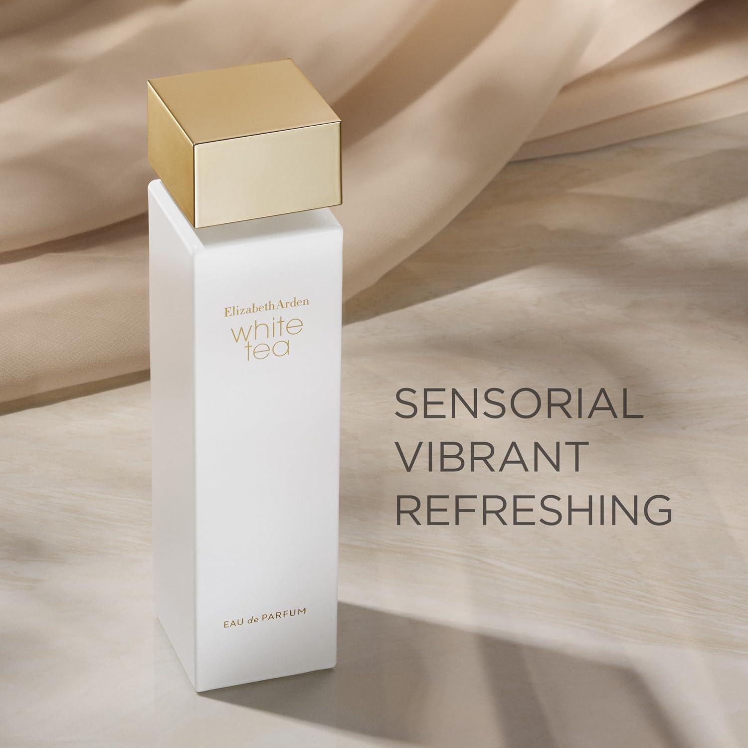 Detalle de Elizabeth Arden White Tea Eau de Parfum (100 ml) – floraler Duft mit weißem Tee & Meeresbrise