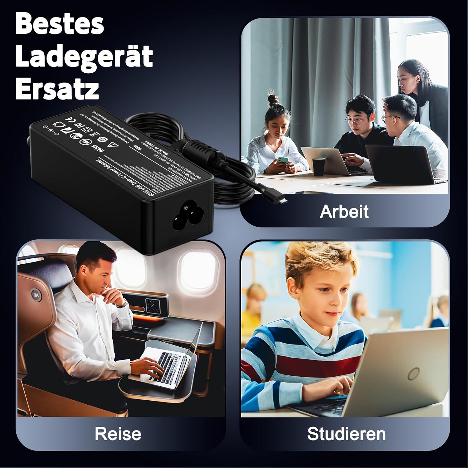 Thumbnail 6 de HP Elitebook 65W USB‑C Netzteil Ladegerät