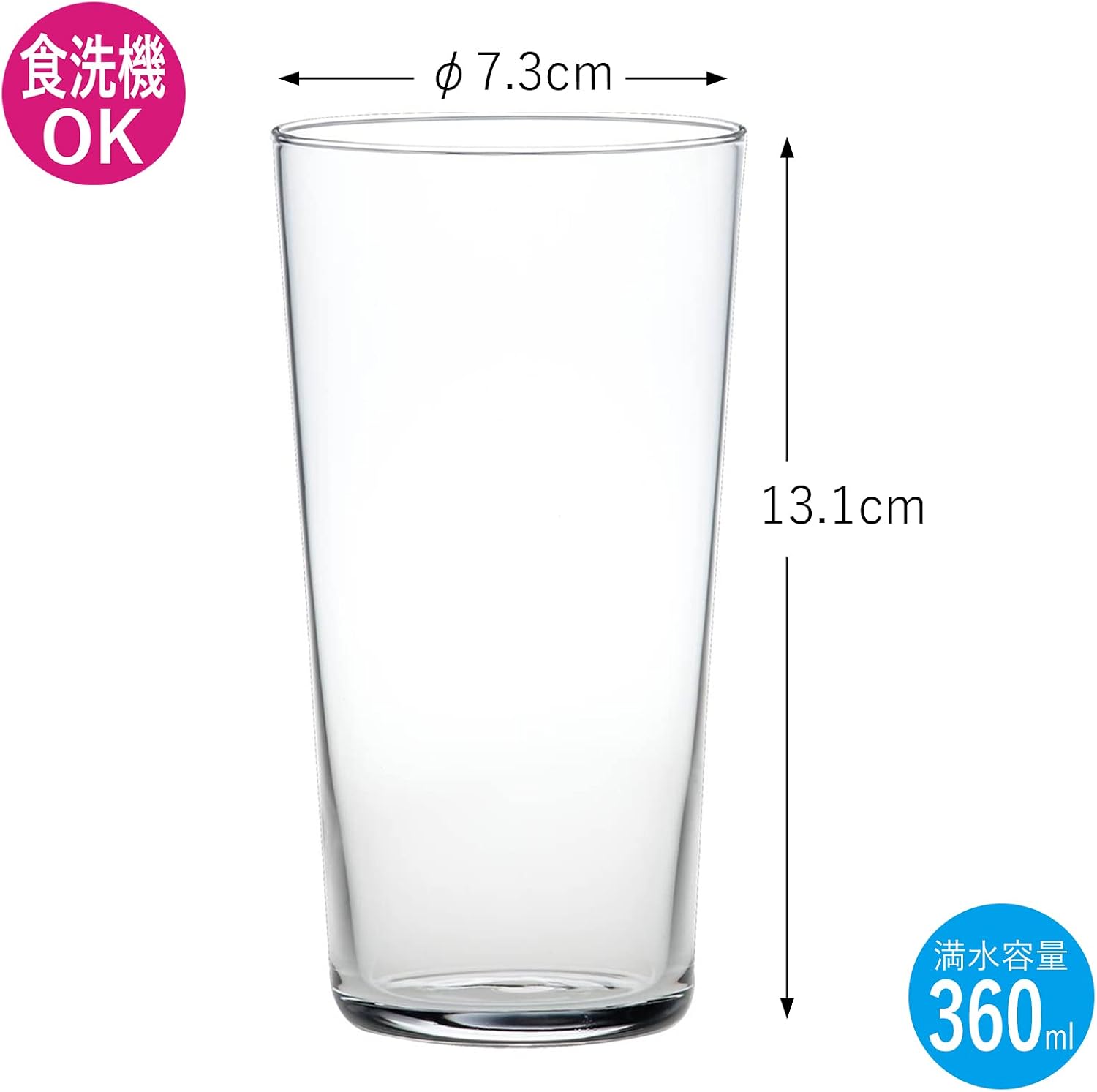Detalle de Toyo Sasaki Glass tumbler set, 360 ml