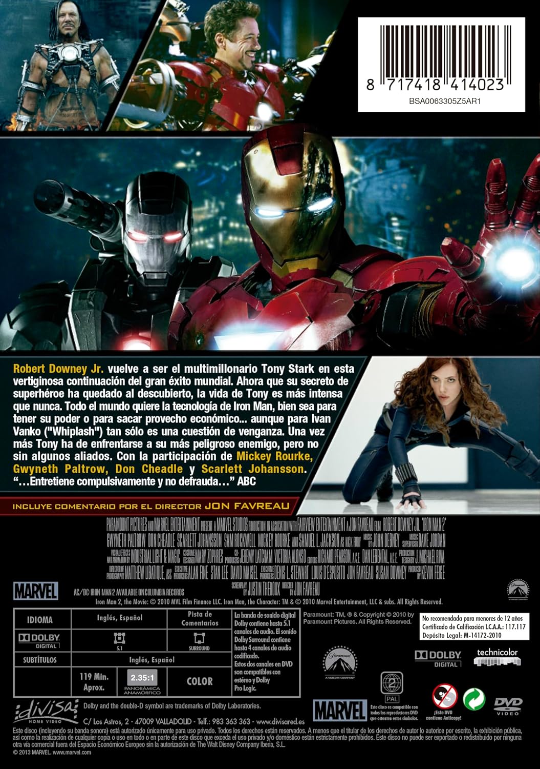 Thumbnail 1 de Divisa HV Iron Man 2