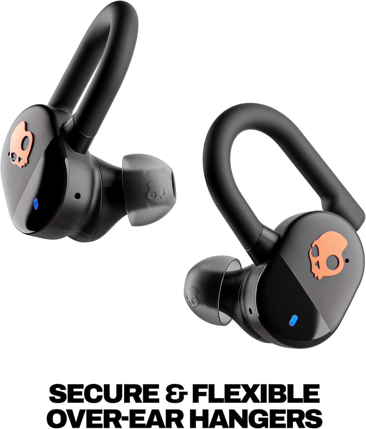 Thumbnail 5 de Skullcandy Push Play Active Wireless Earbuds (Black/Orange) with 34-Hour Battery, IP55, Multipoint Pairing