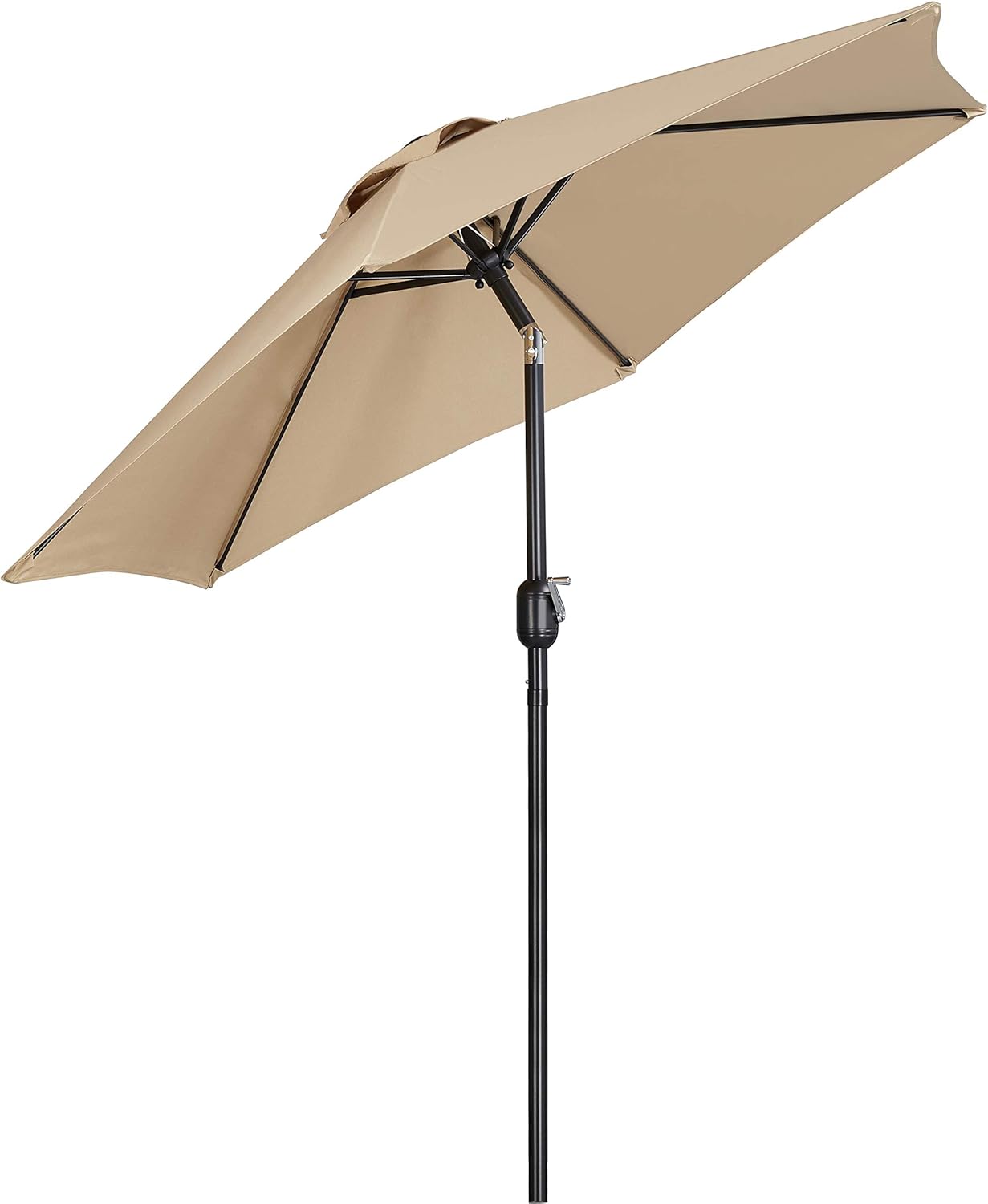 Detalle de Yaheetech Ombrellone da Giardino Esterno Portatile Inclinabile Ø223 cm con Manovella e Telo in Poliestere