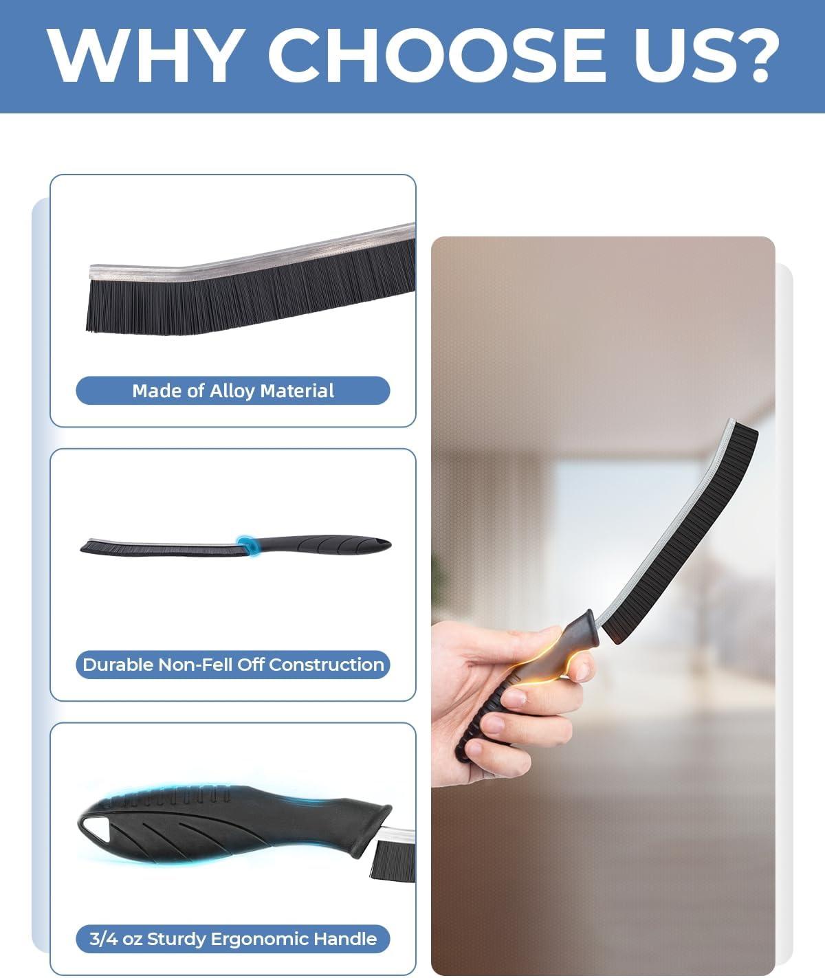 Detalle 2 de Cleangor Crevice Cleaning Brush for Grout 🧽