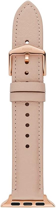 Thumbnail 6 de Fossil Cinturino da donna in pelle, ceramica o acciaio inossidabile per Apple Watch 38/40/41 mm – nero, chiusura deployante a due pulsanti