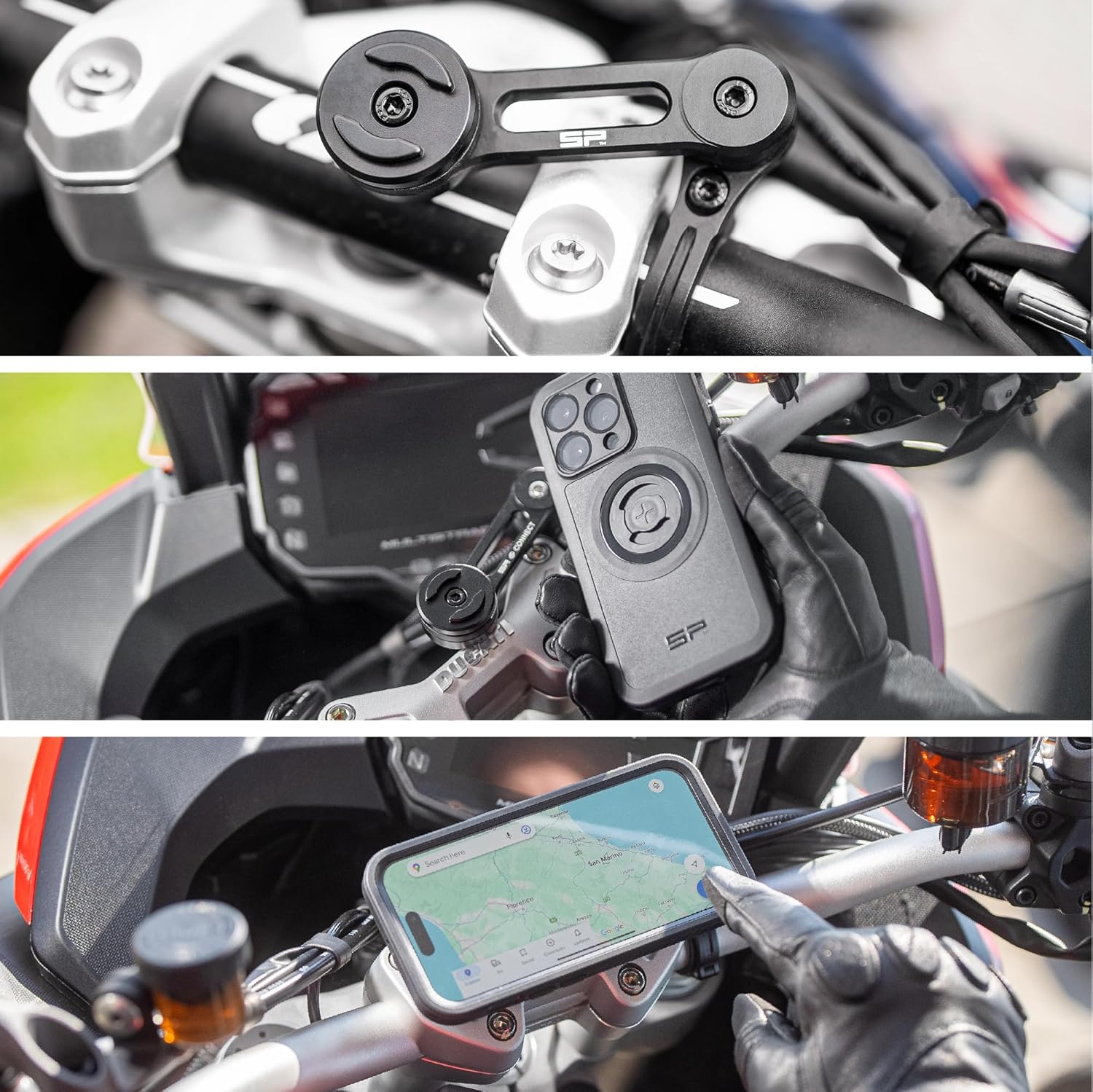 Thumbnail 6 de SP CONNECT Moto Bundle Xtreme SPC+ – Supporto moto per iPhone 15 Pro