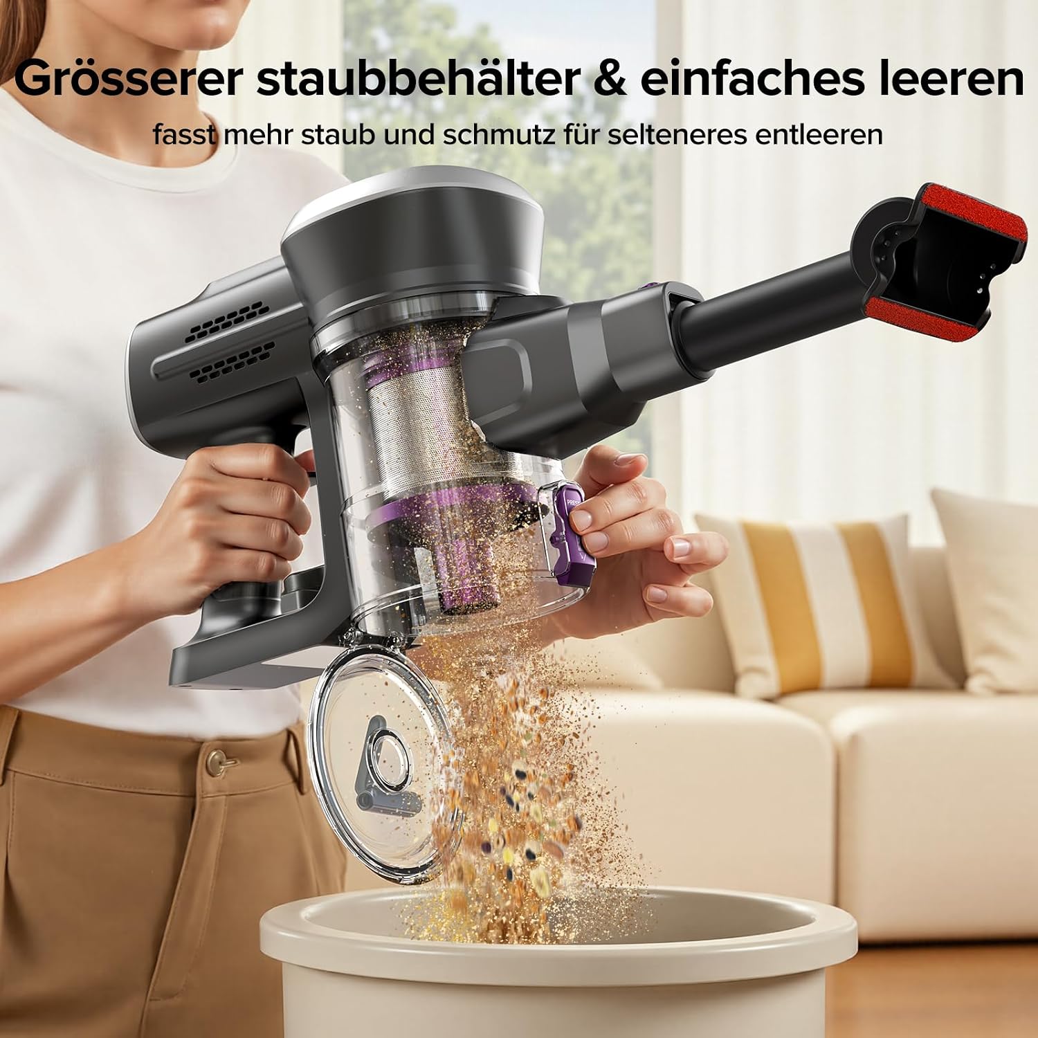 Thumbnail 4 de Lubluelu ubluelu Akku Staubsauger 220 W