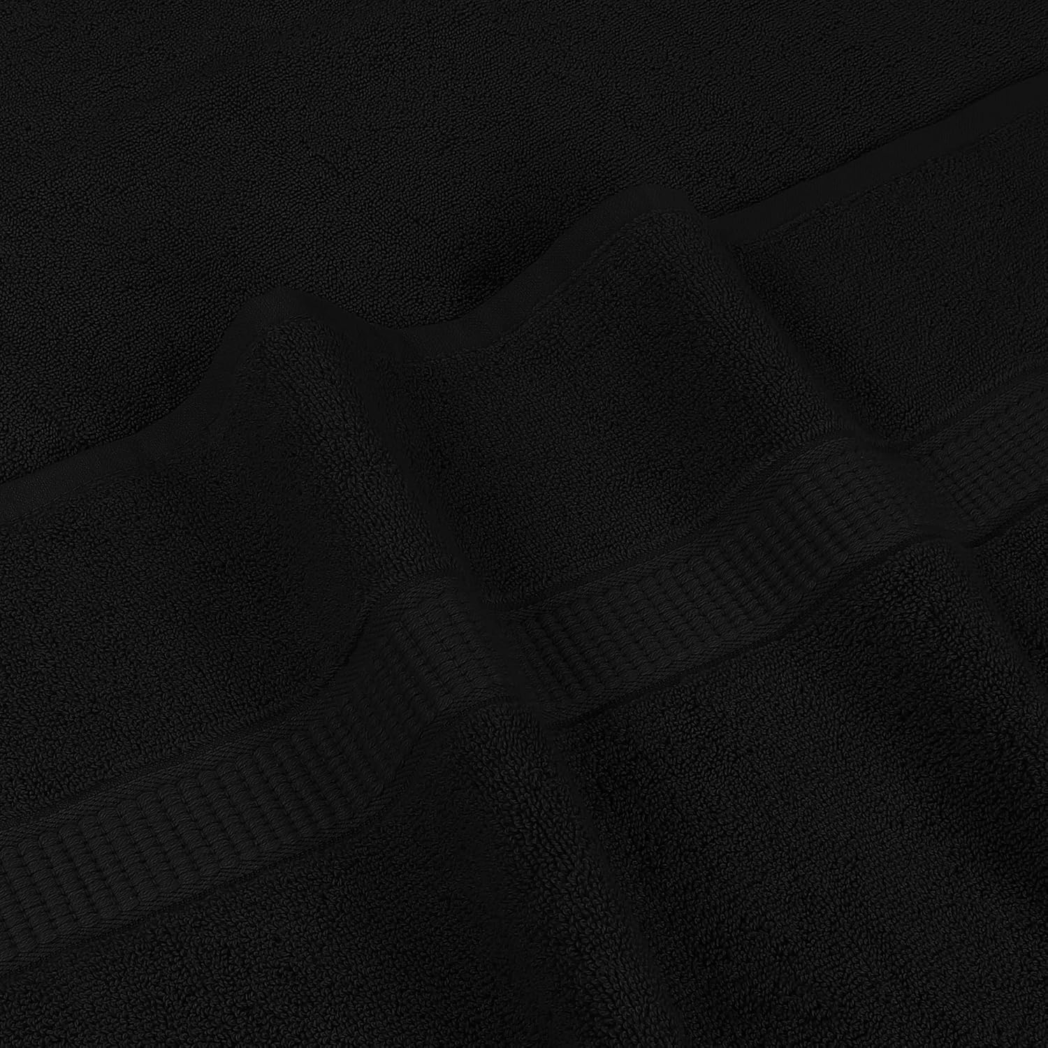 Thumbnail 5 de Utopia Towels 2er-Set große Badetücher aus Baumwolle 90 x 180 cm (Schwarz) mit Aufhänger