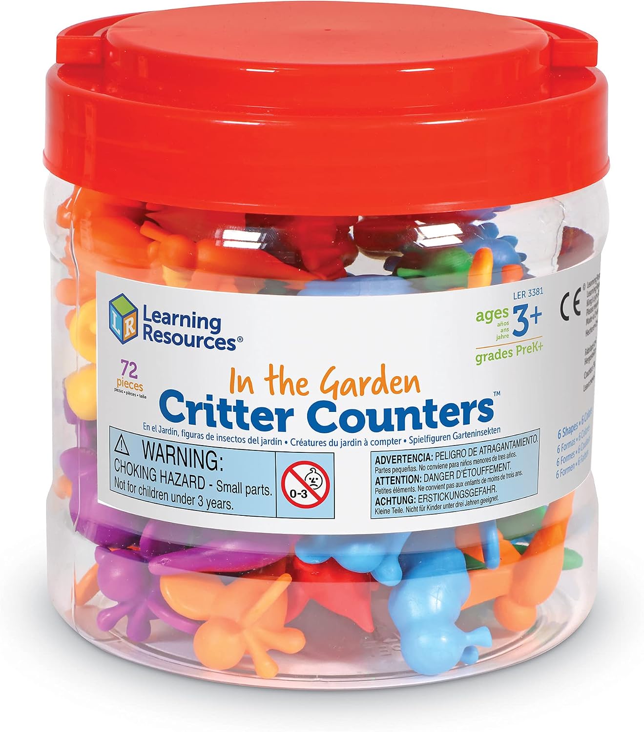 Thumbnail 1 de Learning Resources Garden Insects Toy Figures, 72-Piece Set in Six Colours