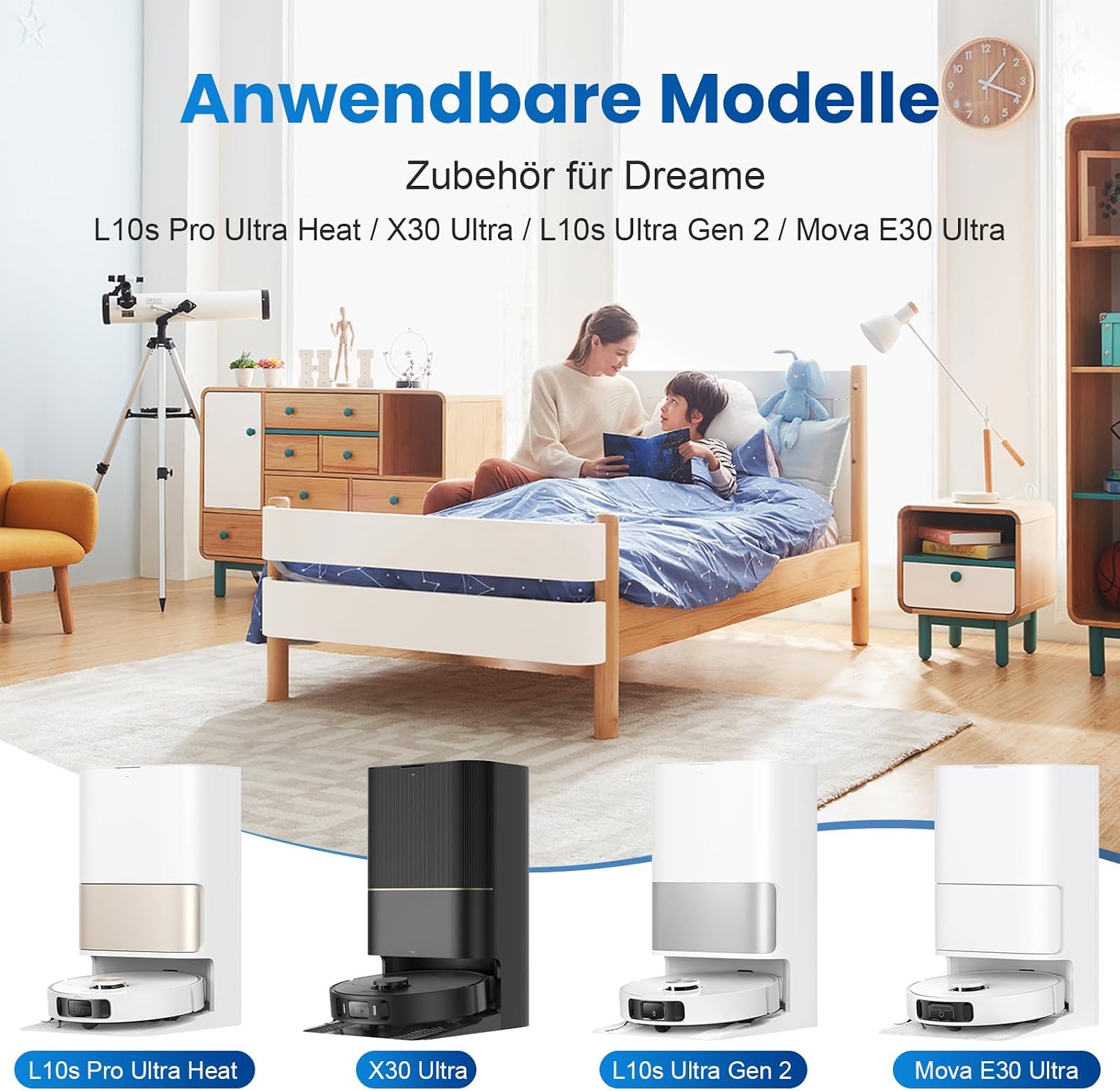 Detalle 2 de Fenkabs X30 Ultra – zestaw 18 akcesoriów do robotów Dreame i Mova