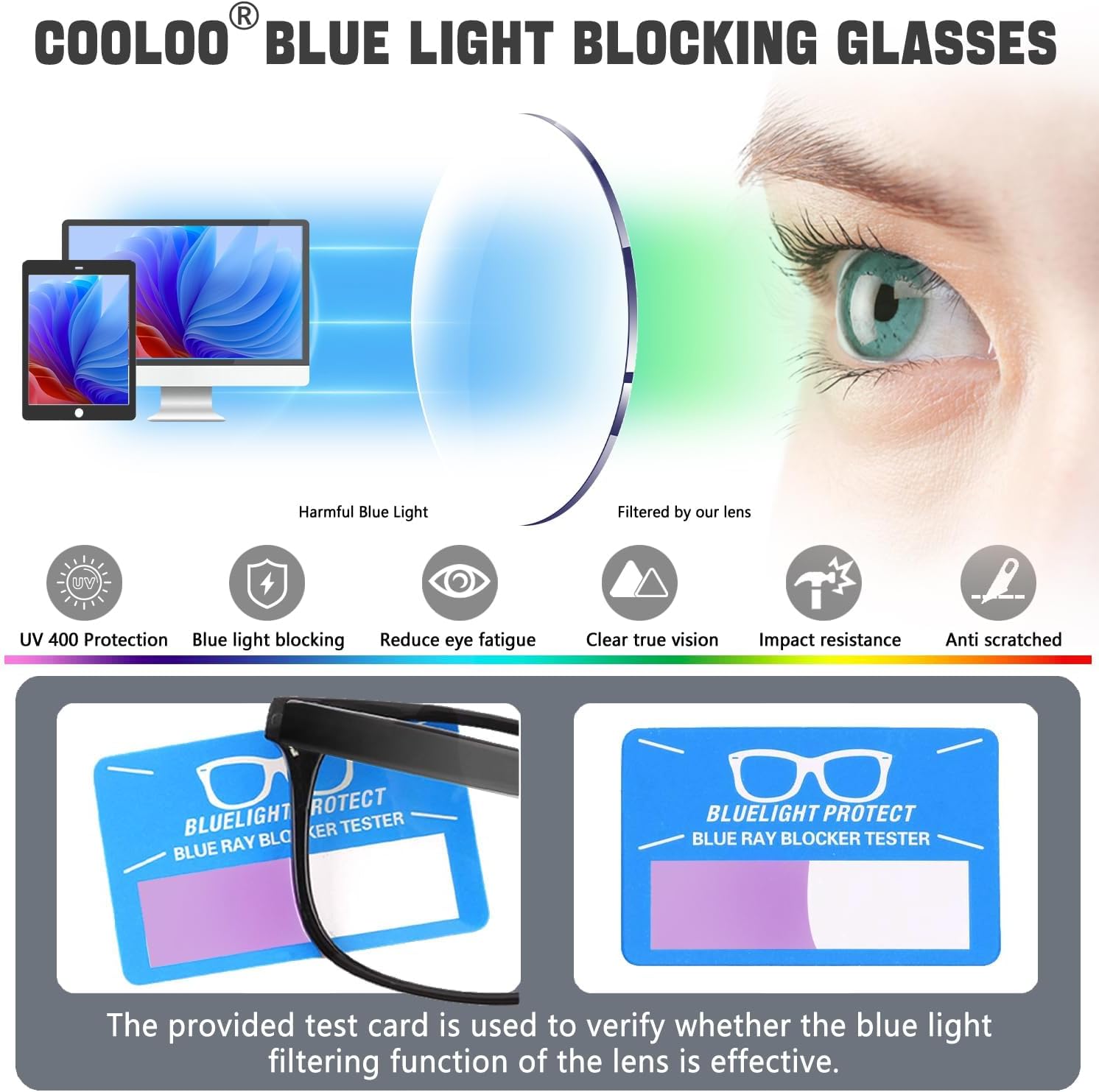 Thumbnail 3 de COOLOO Blue Light Blocking Glasses