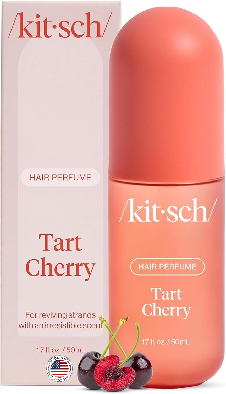 Detalle de Kitsch Tart Cherry Hair Perfume and Body Mist, 50 mL Odour-Eliminating Spray