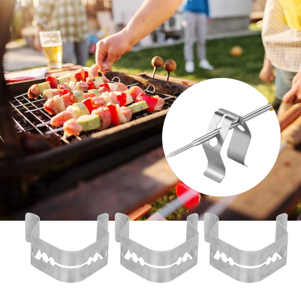 Detalle 1 de Walfront 8607735917331 barbecue-sondeclips van roestvrij staal, set van 3