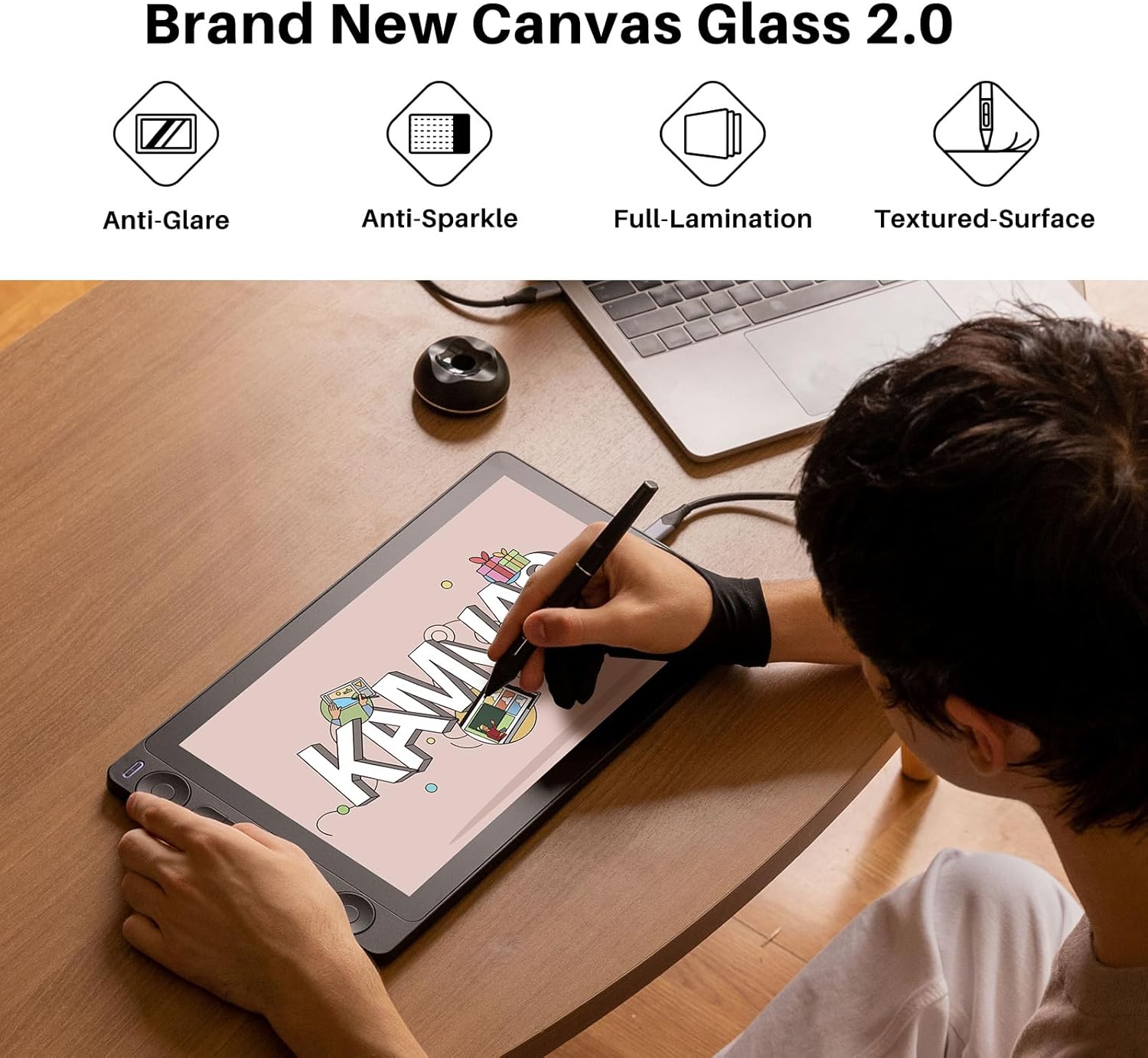 Detalle 2 de HUION Kamvas 13 Gen 3 13.3-inch Drawing Tablet