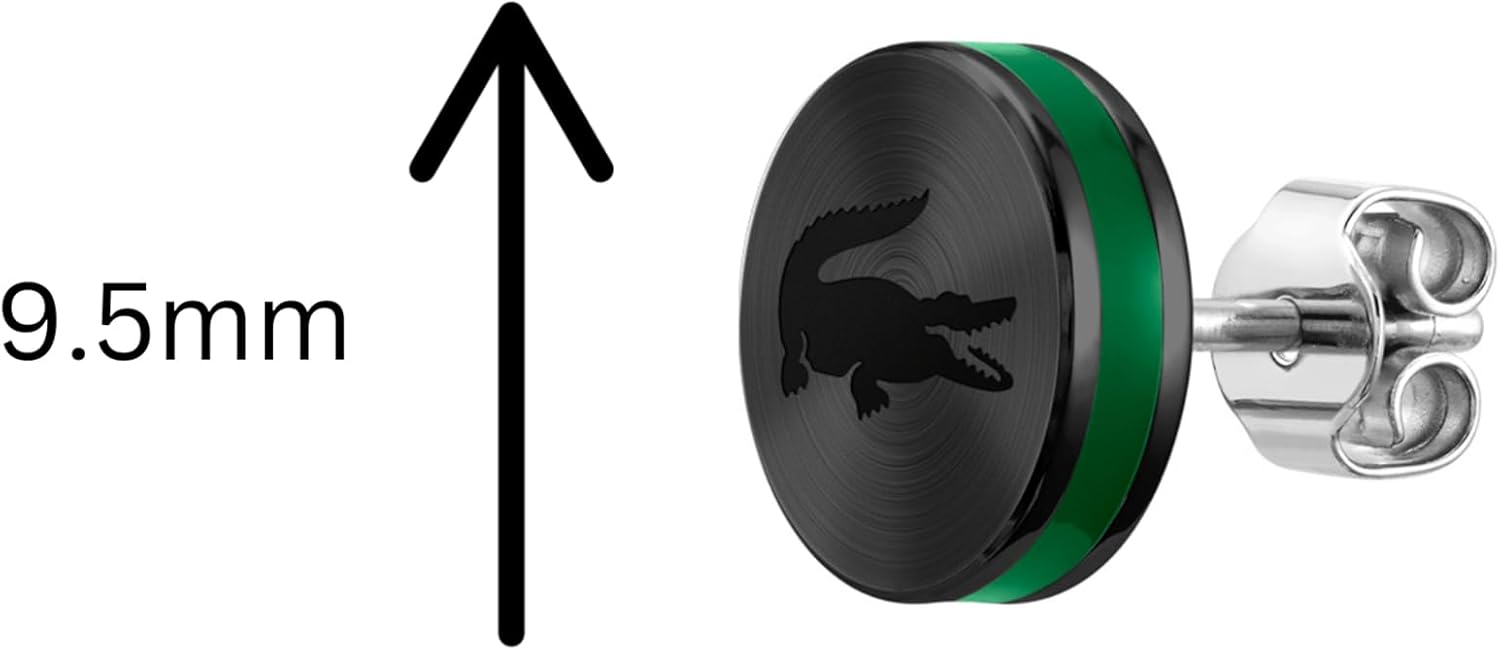 Thumbnail 1 de Lacoste Baseline Ohrstecker für Herren – Edelstahl mit schwarzer IP-Beschichtung