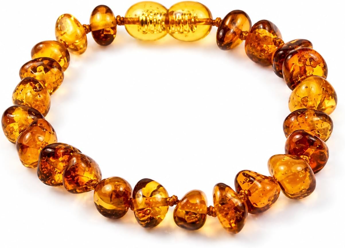 Detalle de SilverAmber Cavigliera/Braccialetto in ambra baltica - 12–25 cm, 100% ambra genuina