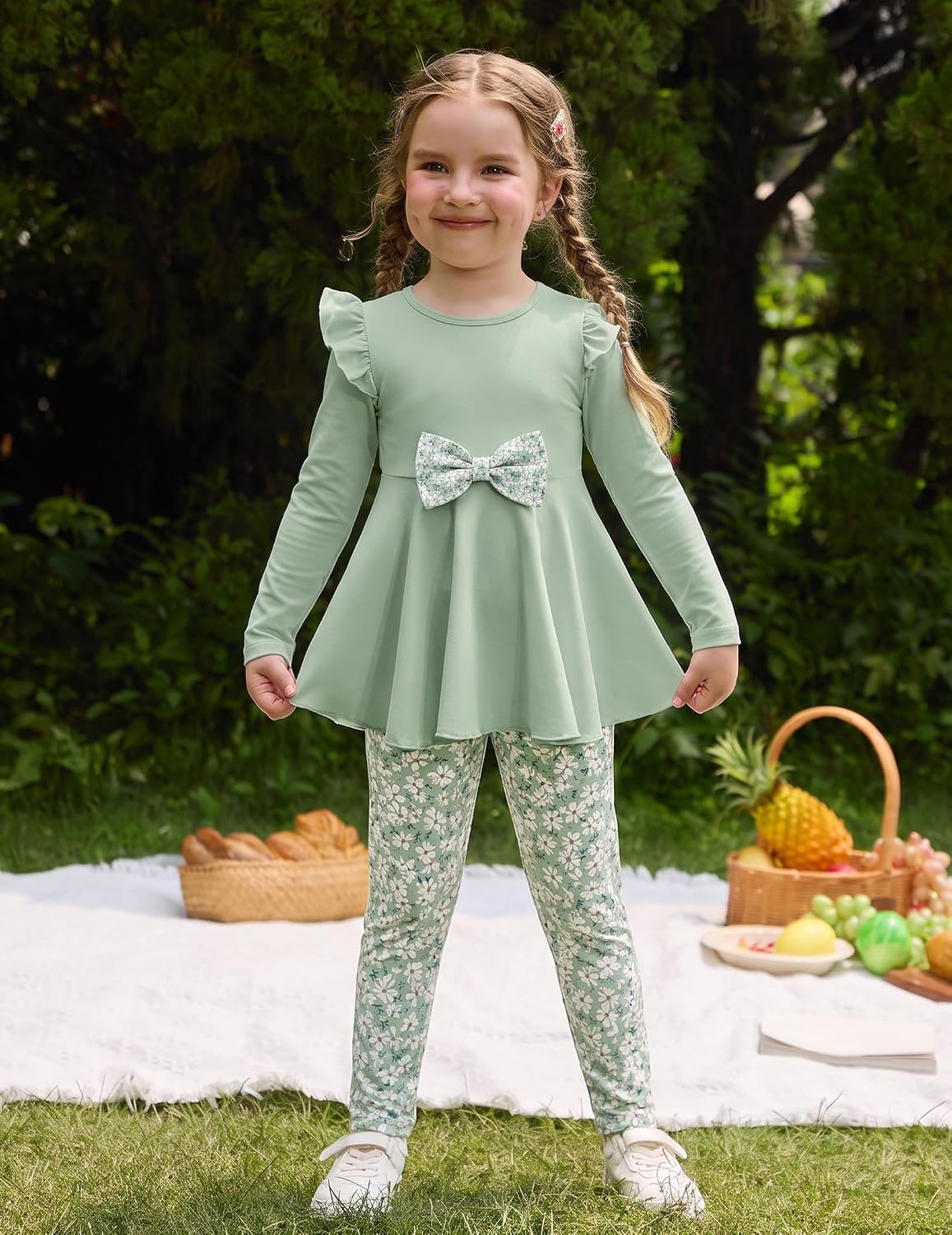 Detalle 2 de Arshiner Girls' Two-Piece Outfit Set