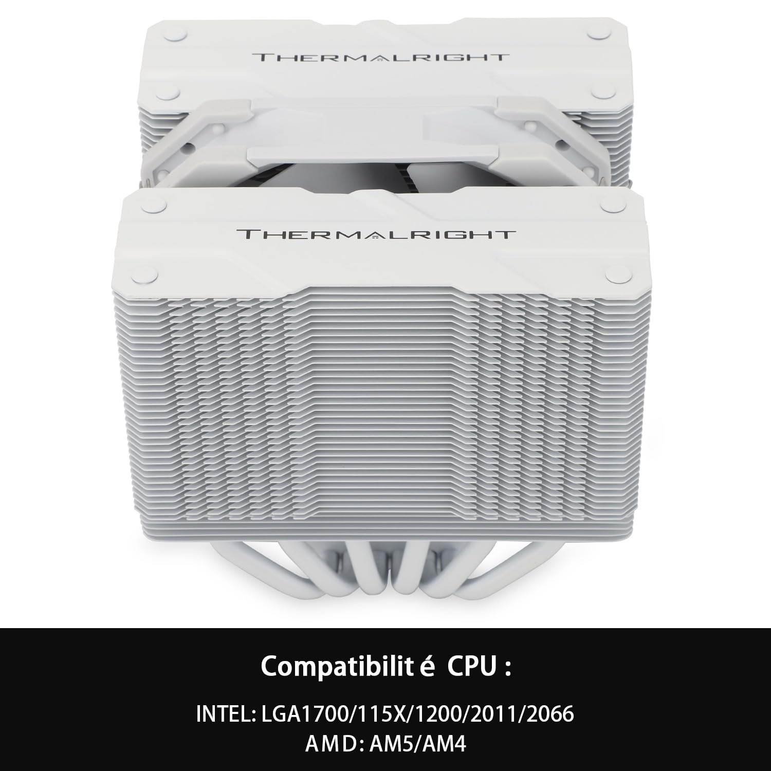 Detalle de TR Peerless Assassin 120 Mini CPU-Luftkühler – 6 Heatpipes, 135 mm Höhe, AM4/AM5 und LGA-1700/1150/1151/1200/2011 Kompatibel